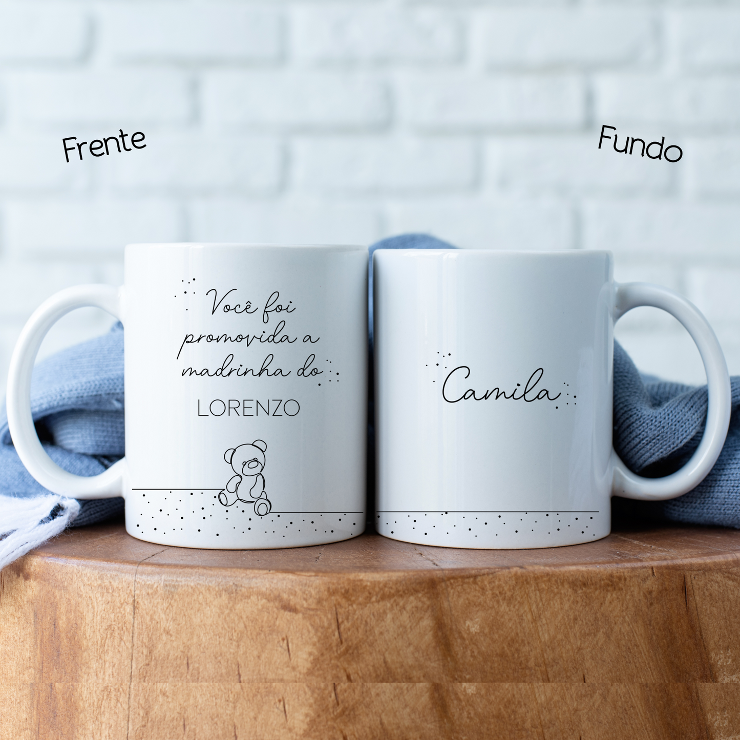 CANECA PERSONALIZADA PARA PADRINHOS