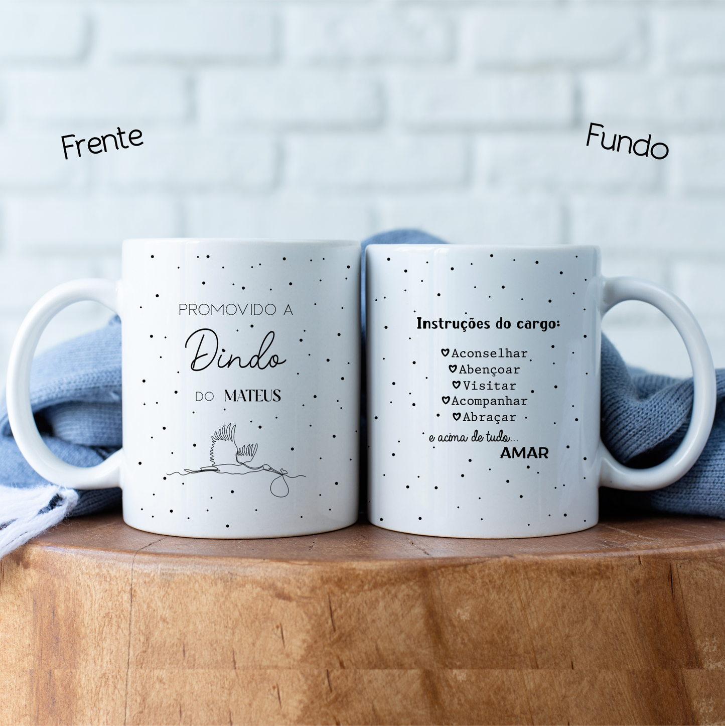 CANECA PERSONALIZADA PARA PADRINHOS