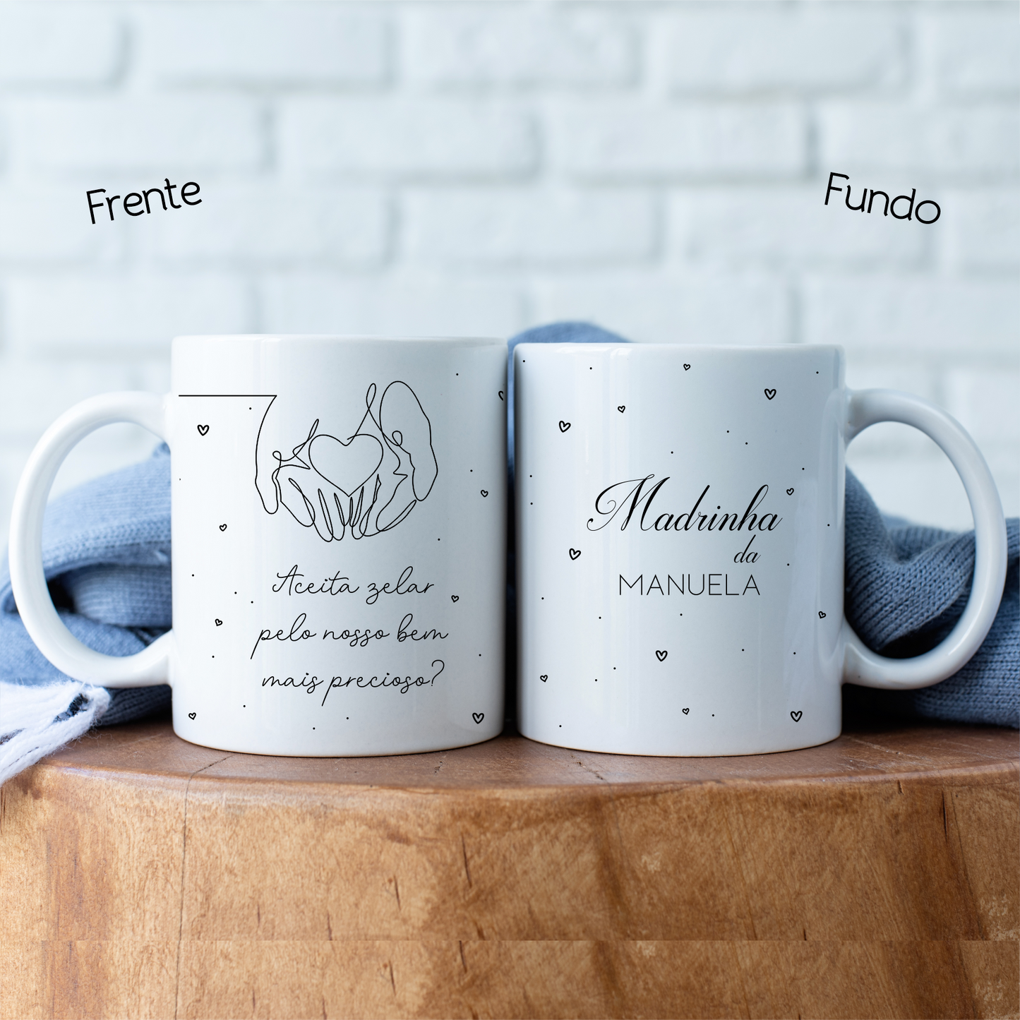 CANECA PERSONALIZADA PARA PADRINHOS