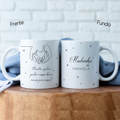 CANECA PERSONALIZADA PARA PADRINHOS