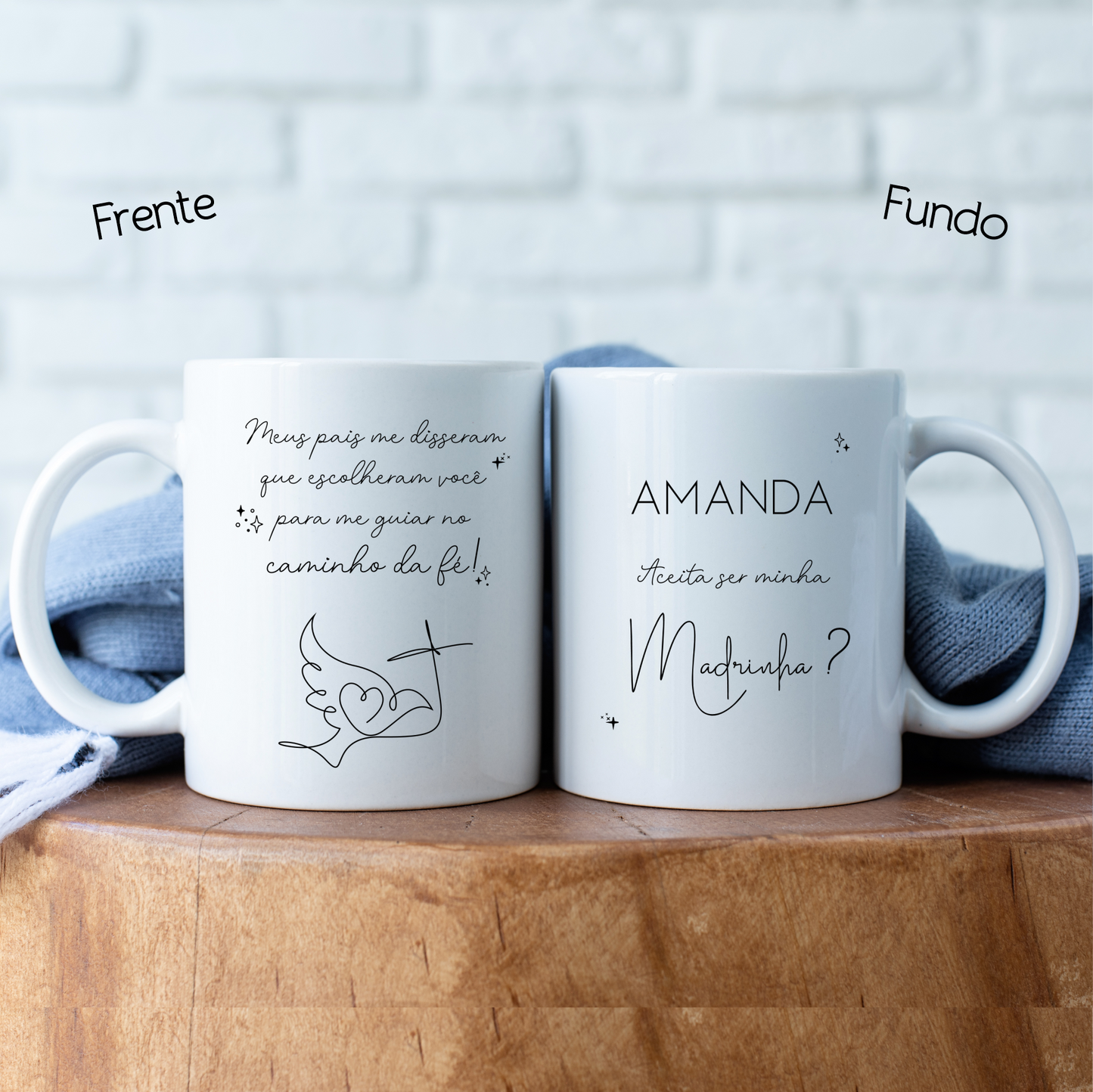 CANECA PERSONALIZADA PARA PADRINHOS