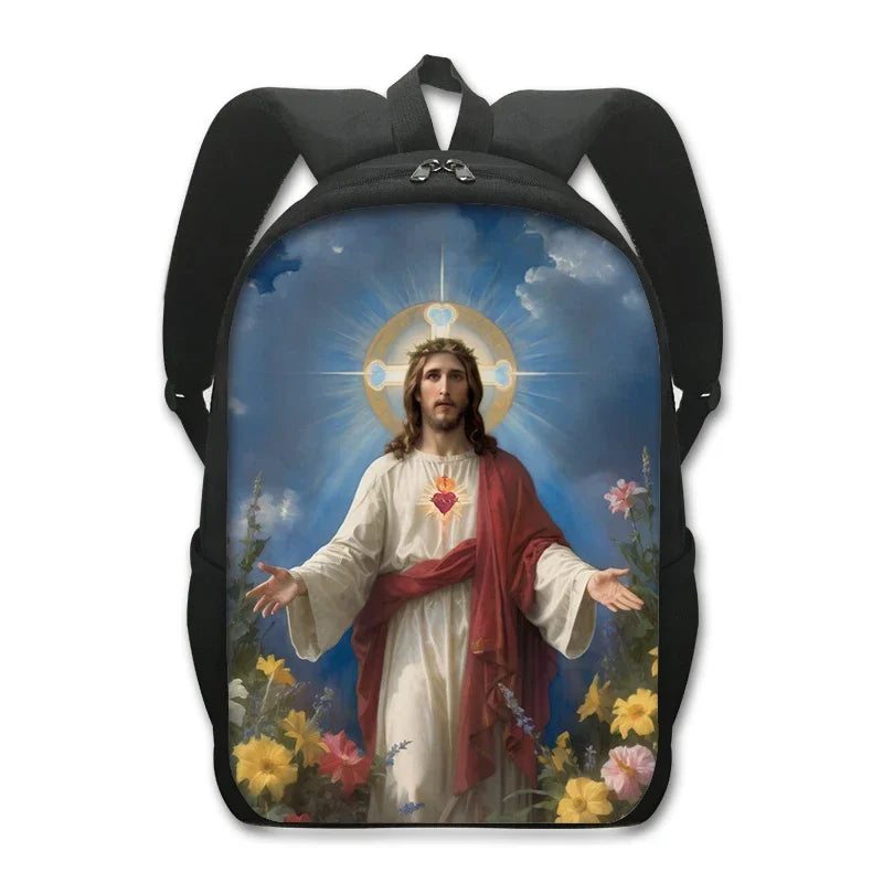 🎒 Mochilas Religiosas – Estampas Exclusivas Católicas